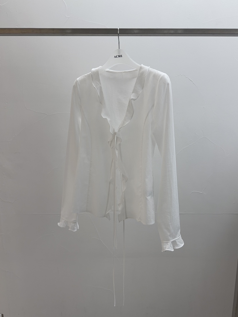 ACME韓國直郵女裝新品26春夏職業熱賣人氣26夏季襯衫蕾絲衫ACME襯衫/蕾絲衫圖色2