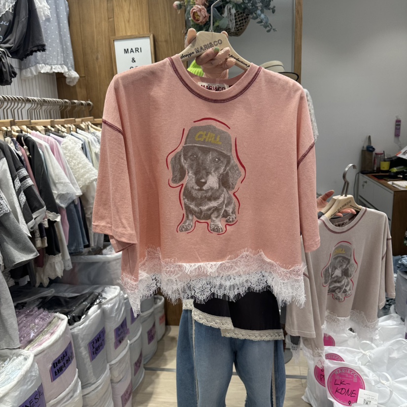 MARI CO韓國直郵實拍女裝新品26夏季推薦熱賣職業人氣T恤MARI COT恤圖色1