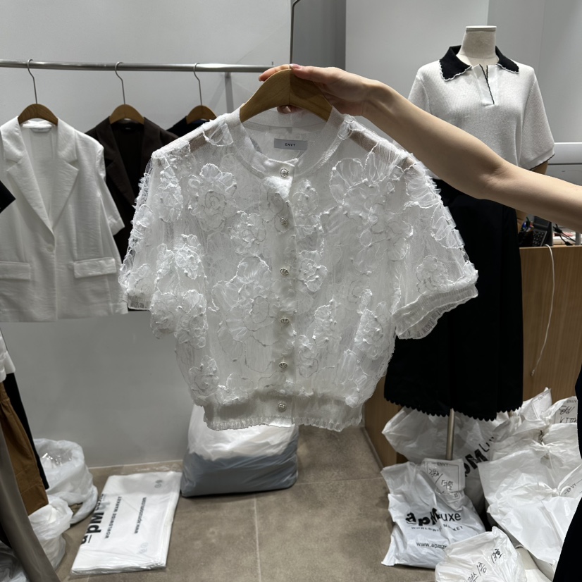 ENVY韓國東大門代購女士新品熱賣人氣26夏季職業襯衫蕾絲衫ENVY襯衫/蕾絲衫圖色1