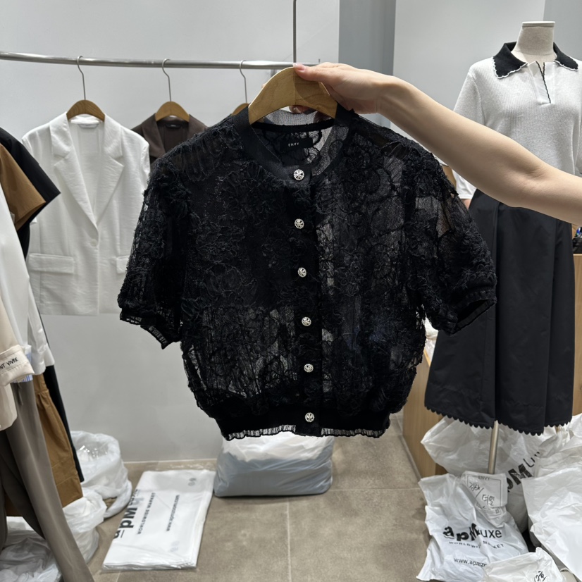 ENVY韓國東大門代購女士新品熱賣人氣26夏季職業襯衫蕾絲衫ENVY襯衫/蕾絲衫圖色2