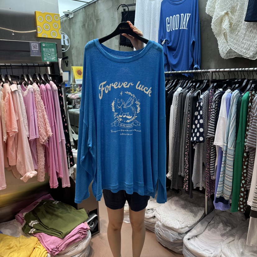 RUNWAY-런웨이韓國東大門直郵女裝新款推薦人氣26夏季長袖T恤RUNWAY長袖T恤圖色2