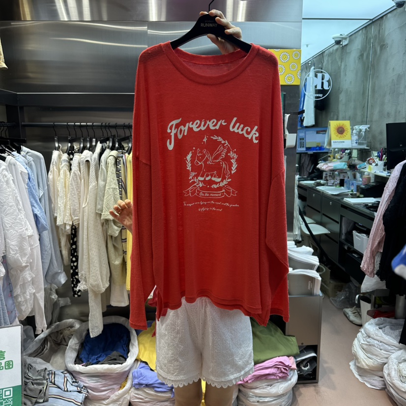 RUNWAY-런웨이韓國東大門直郵女裝新款推薦人氣26夏季長袖T恤RUNWAY長袖T恤圖色3