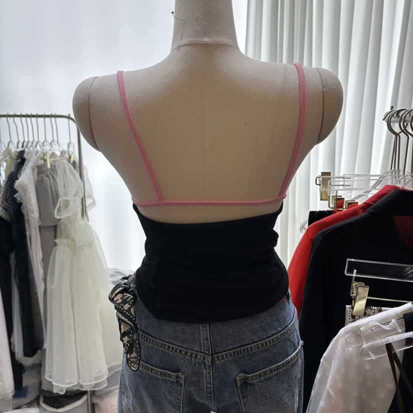 CHEAP-CHIC韓國直郵女士新款休閑推薦職業時尚吊帶背心撞色CHEAP-CHIC/CHARLES THE SECOND吊帶/背心