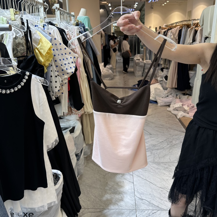 CHEAP-CHIC韓國直郵女士新款休閑推薦職業時尚吊帶背心撞色CHEAP-CHIC/CHARLES THE SECOND吊帶/背心圖色2