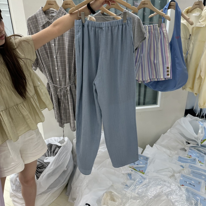 OURMOMENT韓國直郵女士新品休閑人氣26春夏職業26夏季休閑褲OURMOMENT休閑褲