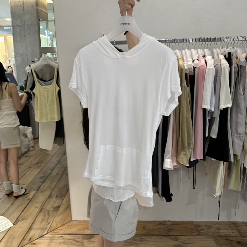 CREAM VILLA韓國直郵女裝新款時尚T恤連帽衫CREAMVILLAT恤圖色1