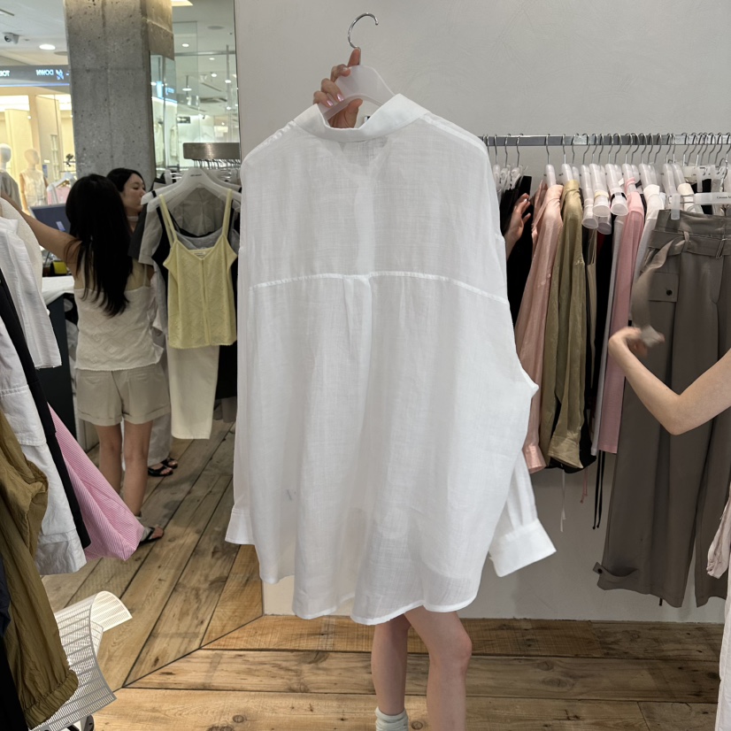 CREAM VILLA韓國東大門代購女士新品26夏季襯衫蕾絲衫CREAMVILLA襯衫/蕾絲衫