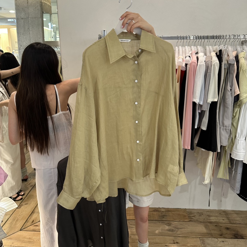 CREAM VILLA韓國東大門代購女士新品26夏季襯衫蕾絲衫CREAMVILLA襯衫/蕾絲衫圖色2