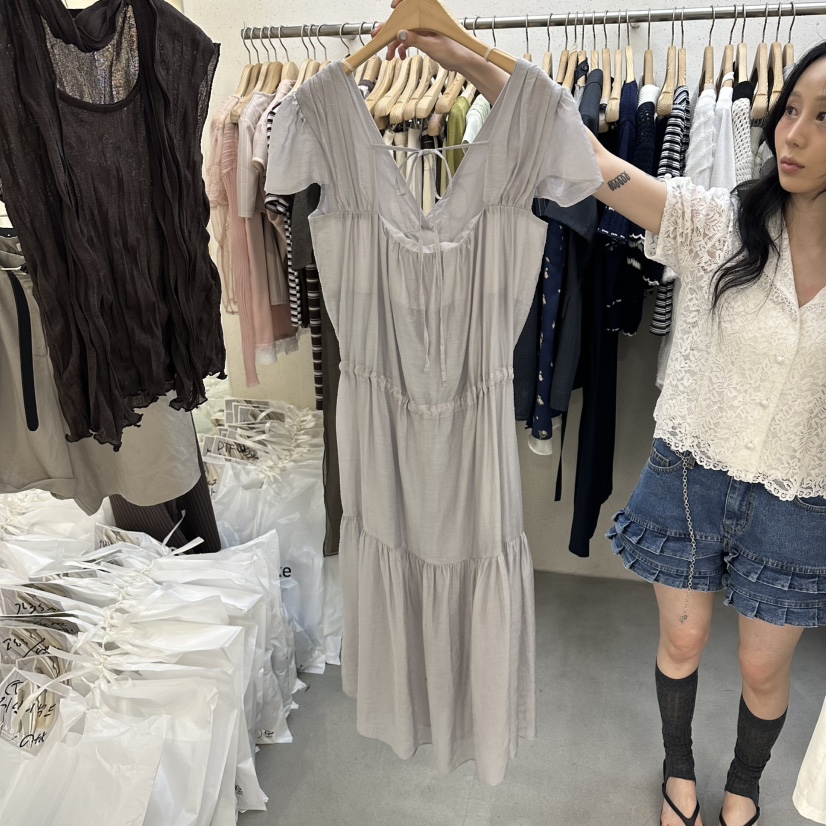 FOUNDATION韓國東大門代購女士新品26春夏推薦職業連衣裙FOUNDATION連衣裙