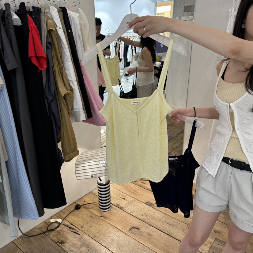 CREAM VILLA韓國代購女士新品休閑吊帶背心不含內搭CREAMVILLA吊帶/背心圖色2