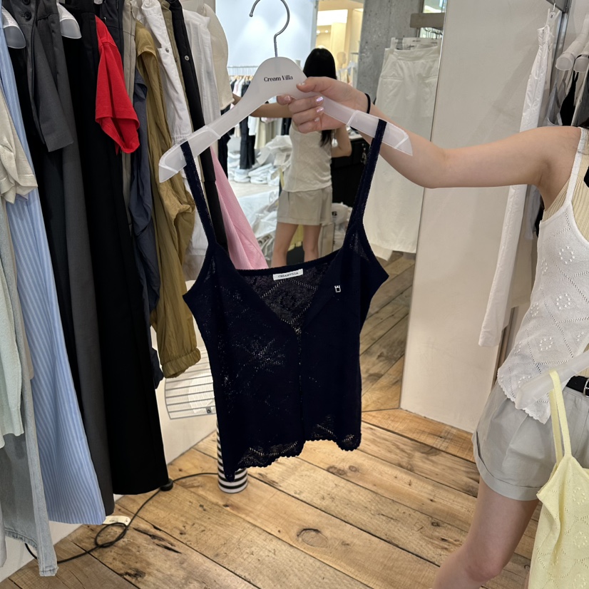 CREAM VILLA韓國代購女士新品休閑吊帶背心不含內搭CREAMVILLA吊帶/背心圖色3