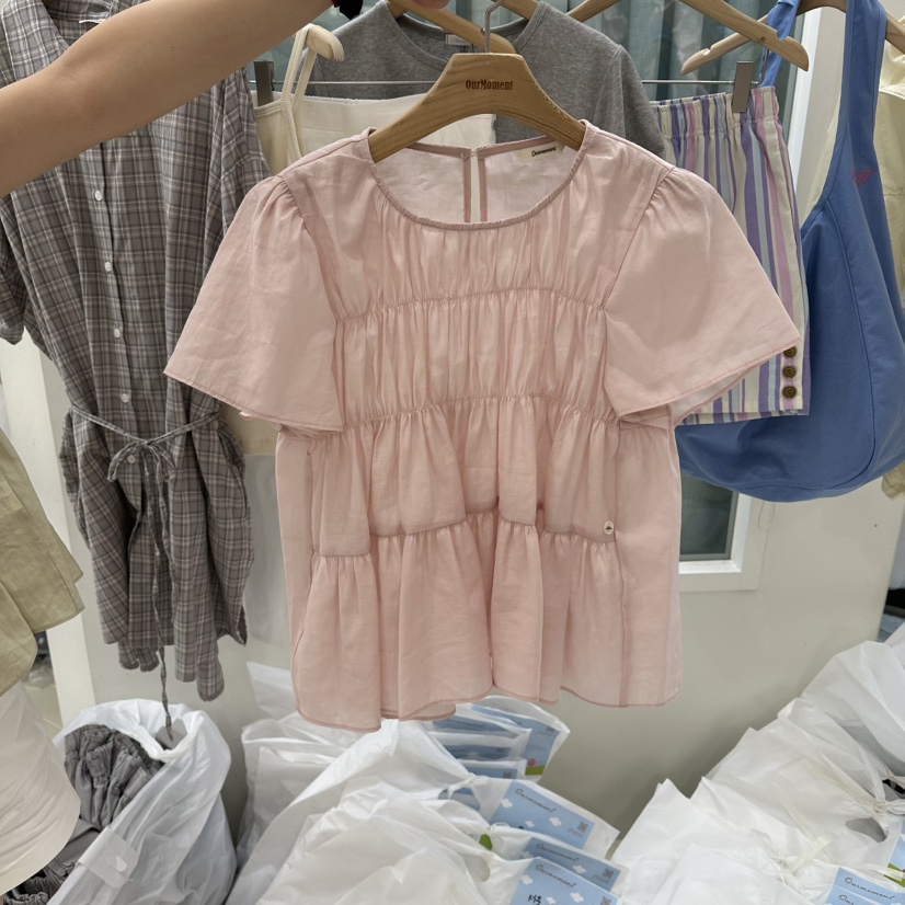 OURMOMENT韓國東大門直郵女士新品推薦休閑26春夏襯衫蕾絲衫OURMOMENT襯衫/蕾絲衫圖色6