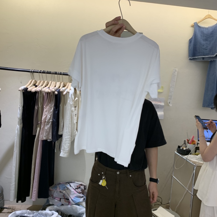 W AND J韓國直郵實拍女士新款26春夏休閑熱賣推薦人氣T恤W AND JT恤