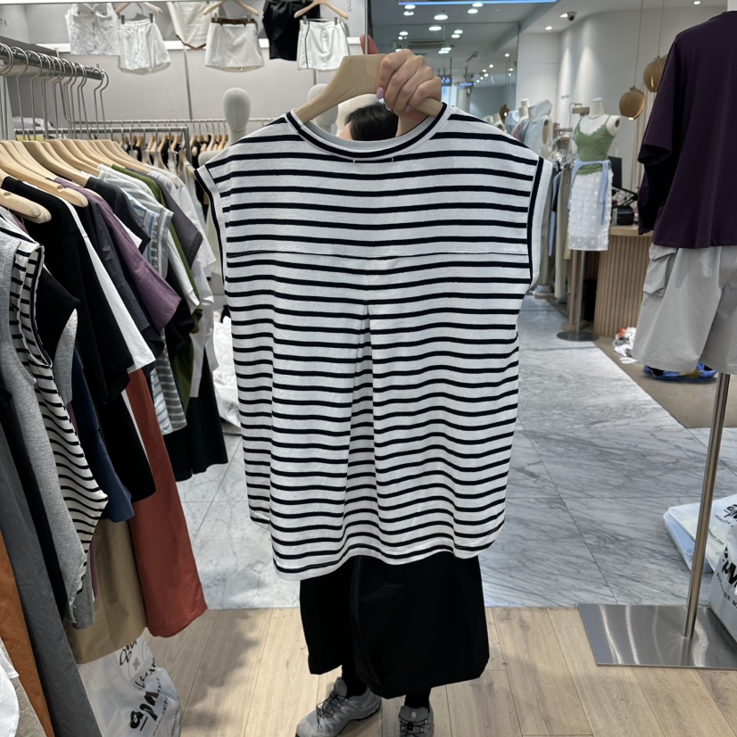 REVE-L韓國直郵女士新品休閑26春夏26夏季人氣吊帶背心褶皺REVE-L吊帶/背心