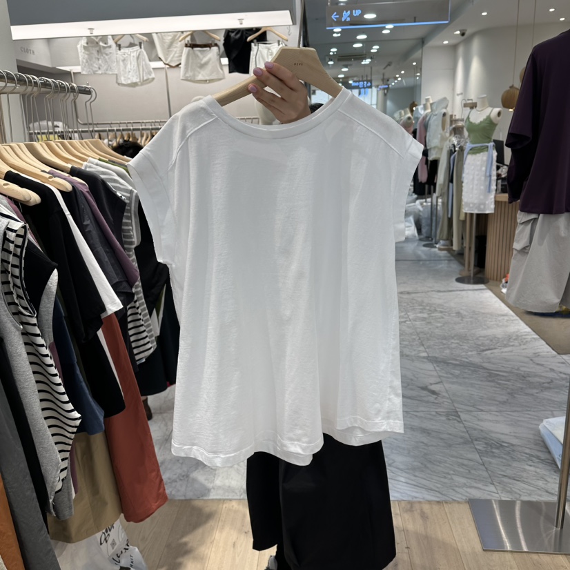 REVE-L韓國東大門代購女裝新款26春夏時尚襯衫蕾絲衫褶皺REVE-L襯衫/蕾絲衫圖色1