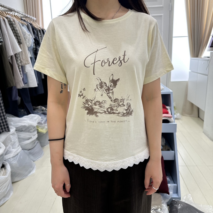 OURMOMENT韓國直郵女士新款26夏季熱賣推薦職業時尚人氣T恤OURMOMENTT恤圖色2
