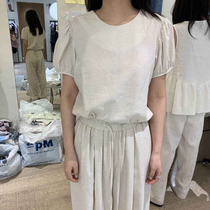 W AND J韓國東大門代購女裝新款推薦26夏季26春夏襯衫蕾絲衫W AND J襯衫/蕾絲衫圖色2