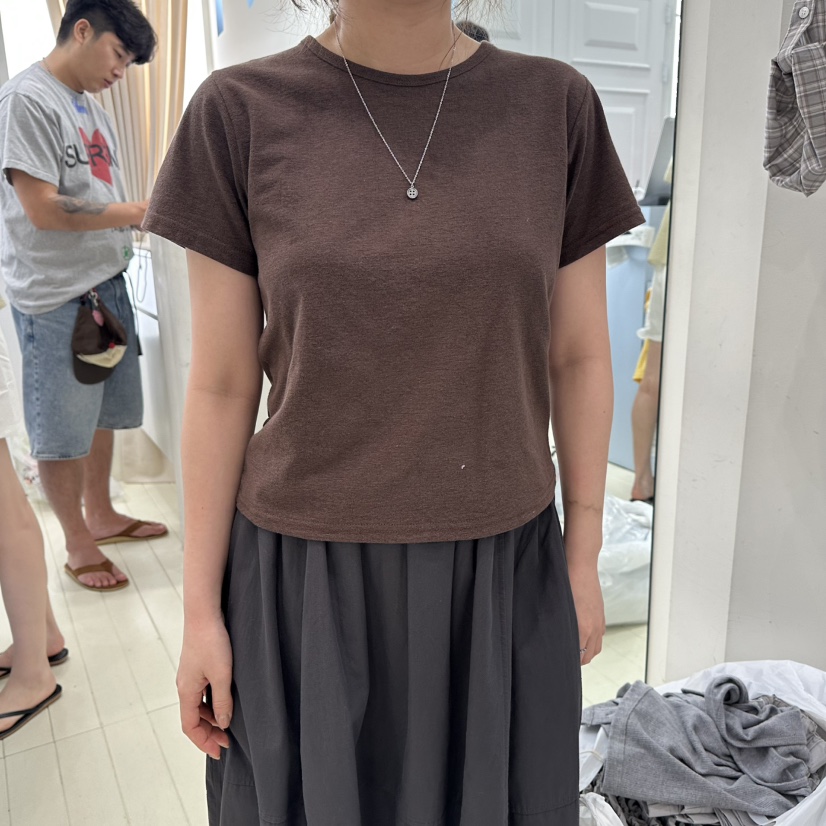 OURMOMENT東大門實拍韓國女裝新款人氣熱賣26春夏休閑T恤OURMOMENTT恤圖色3