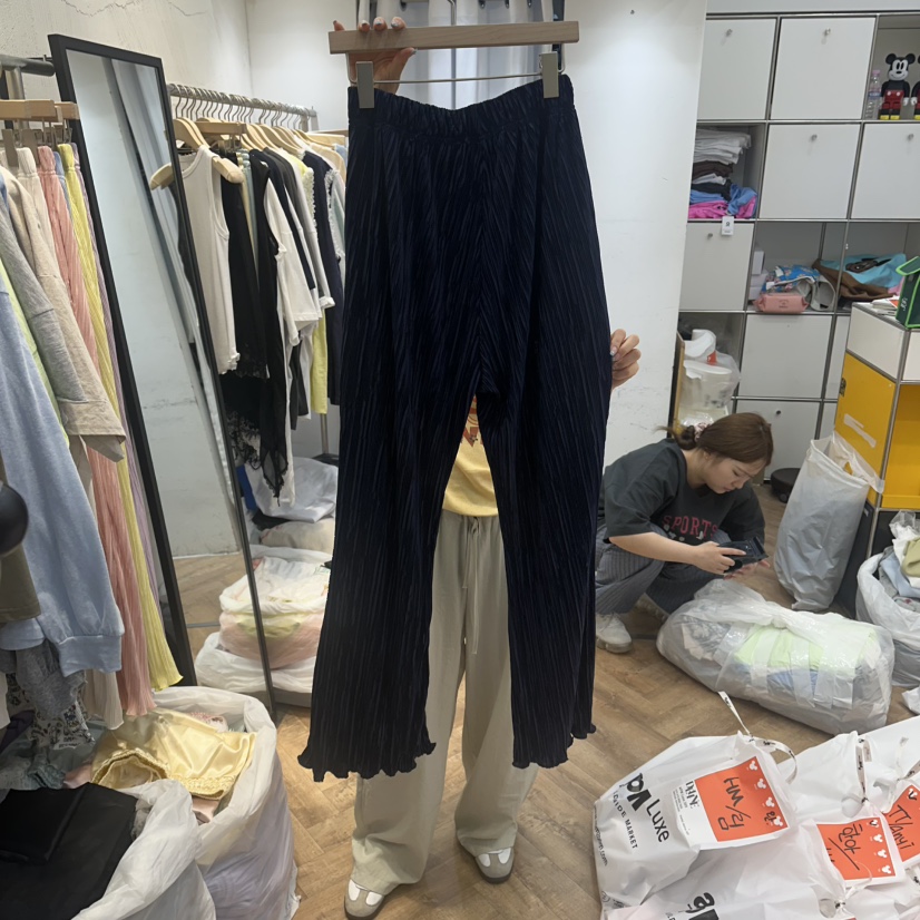 DE LINE東大門實拍韓國女士新款推薦26夏季26春夏休閑褲DE LINE休閑褲