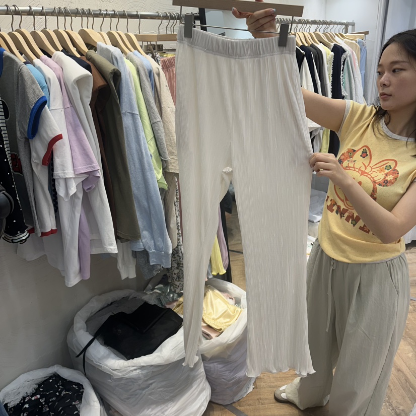 DE LINE東大門實拍韓國女士新款推薦26夏季26春夏休閑褲DE LINE休閑褲圖色1