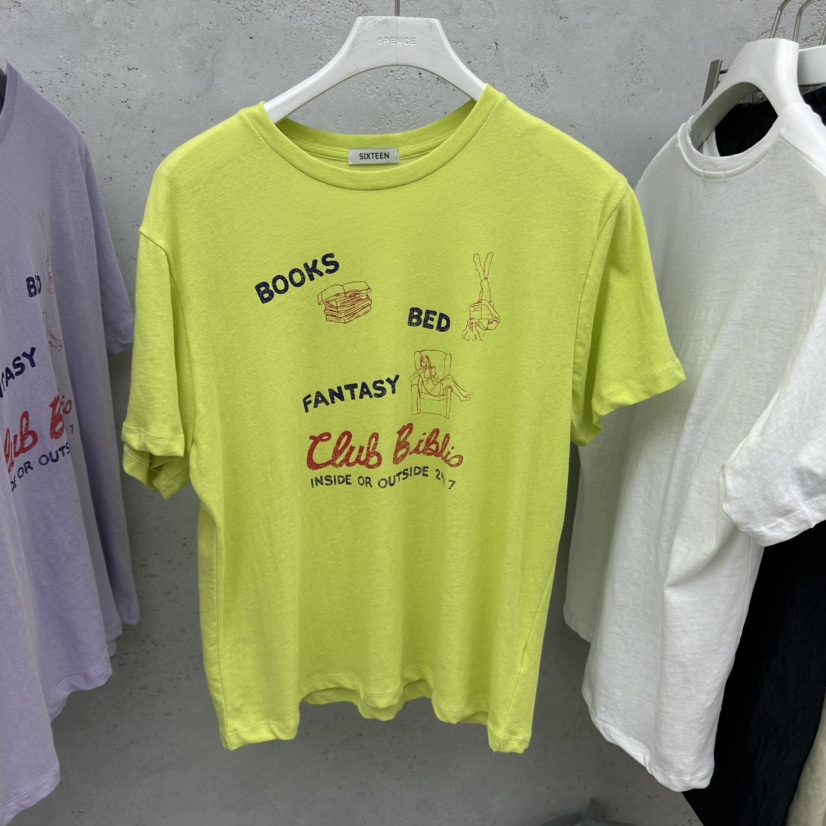 SIXTEEN韓國代購女裝新款26夏季職業26春夏時尚休閑熱賣T恤SIXTEENT恤圖色2