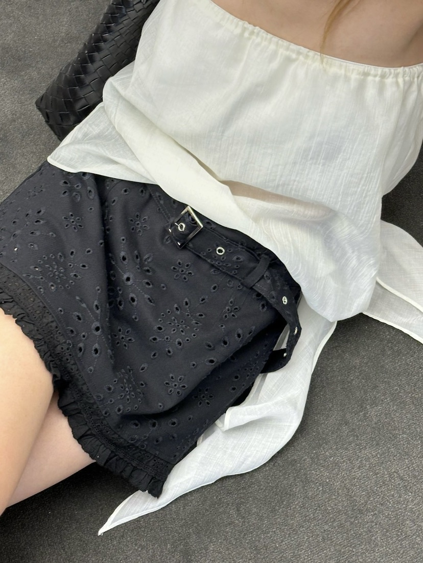 ZEROZERO韓國東大門直郵女士新款職業休閑26春夏短裙含腰帶ZEROZERO短裙