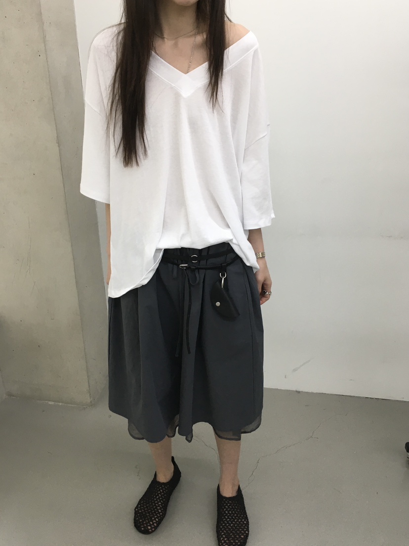 MINIMUZE韓國直郵實拍女士新品休閑推薦時尚人氣26夏季T恤V領MINIMUZET恤