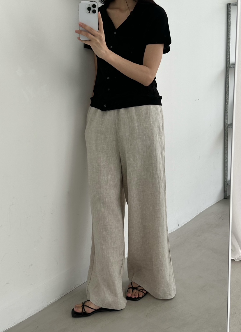 LE VASE韓國直郵女士新品人氣26春夏26夏季休閑時尚休閑褲LE VASE休閑褲