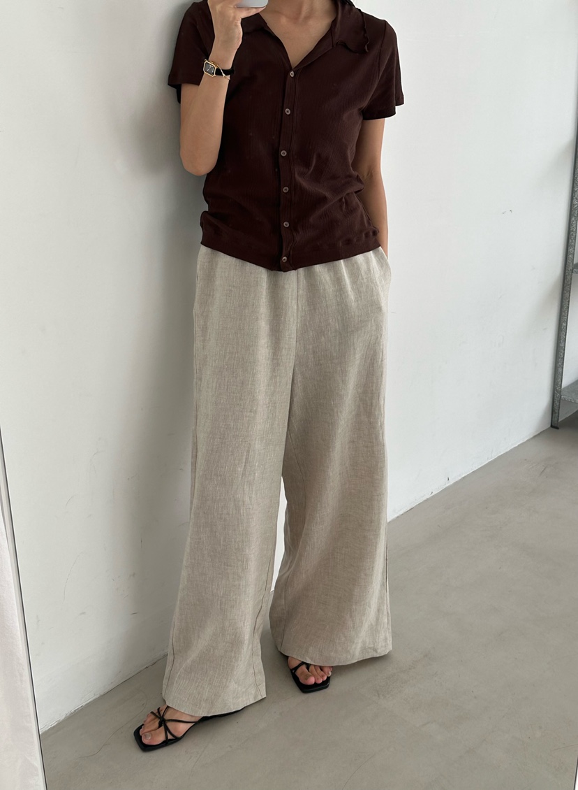 LE VASE韓國直郵女士新品人氣26春夏26夏季休閑時尚休閑褲LE VASE休閑褲