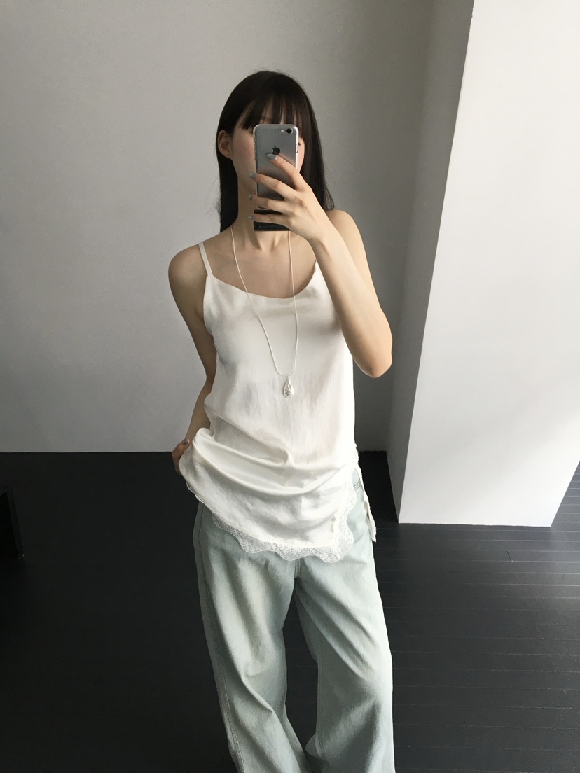 LEGACY韓國代購女裝新品人氣推薦職業26夏季吊帶背心蕾絲開衩LEGACY吊帶/背心