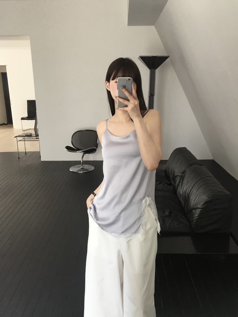 LEGACY韓國代購女裝新品人氣推薦職業26夏季吊帶背心蕾絲開衩LEGACY吊帶/背心