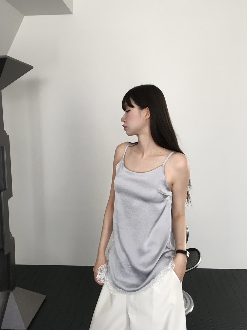LEGACY韓國代購女裝新品人氣推薦職業26夏季吊帶背心蕾絲開衩LEGACY吊帶/背心