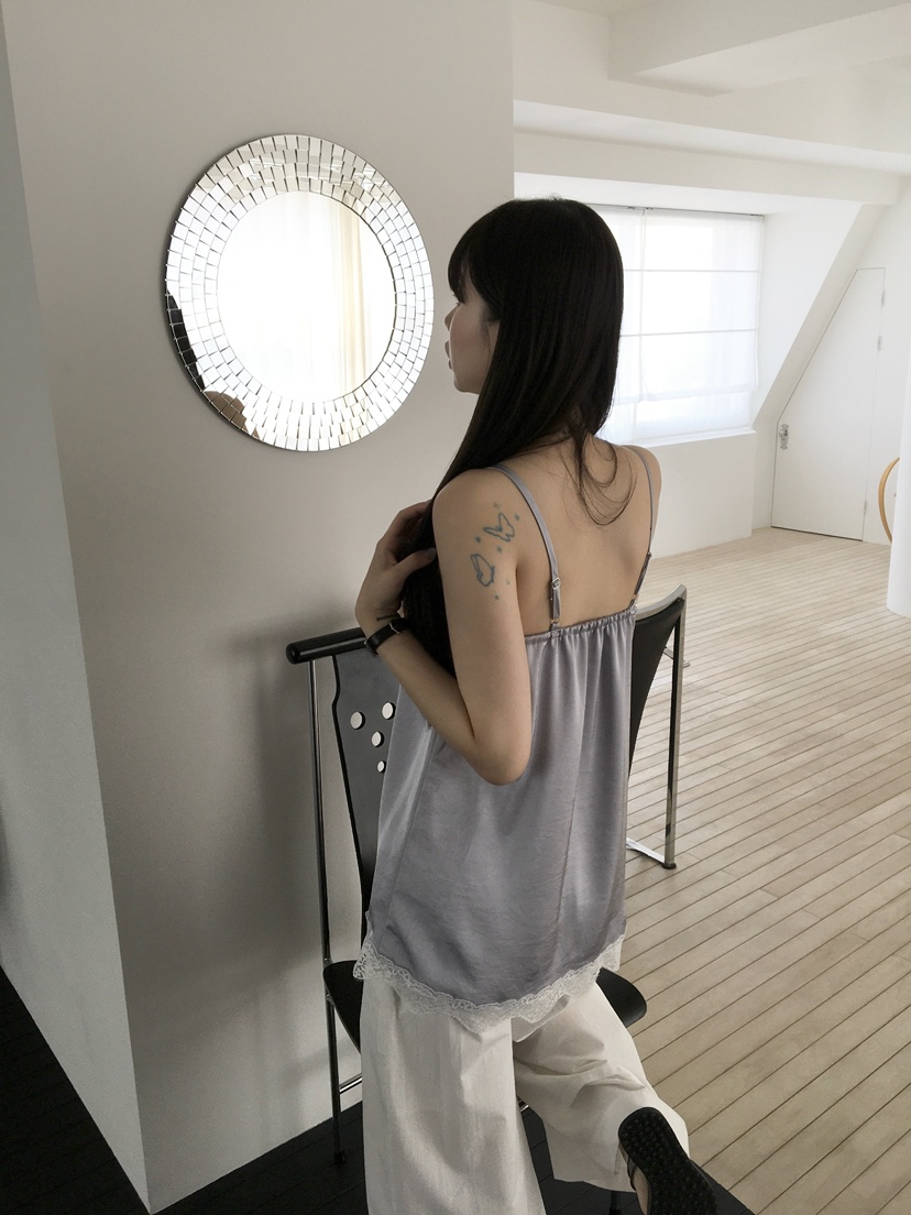 LEGACY韓國代購女裝新品人氣推薦職業26夏季吊帶背心蕾絲開衩LEGACY吊帶/背心