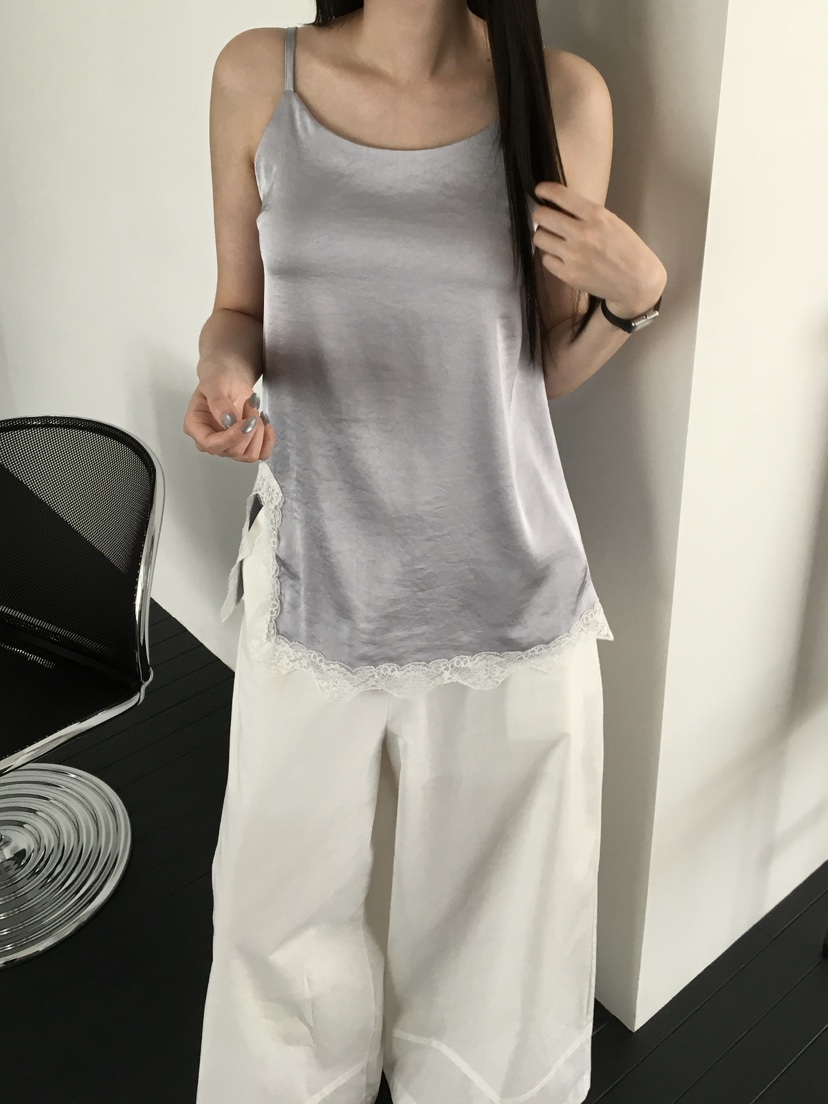 LEGACY韓國代購女裝新品人氣推薦職業26夏季吊帶背心蕾絲開衩LEGACY吊帶/背心