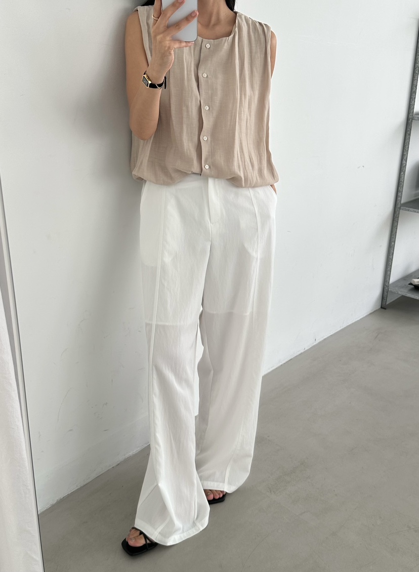 LE VASE韓國直郵實拍女裝新品26夏季休閑職業熱賣休閑褲LE VASE休閑褲圖色2
