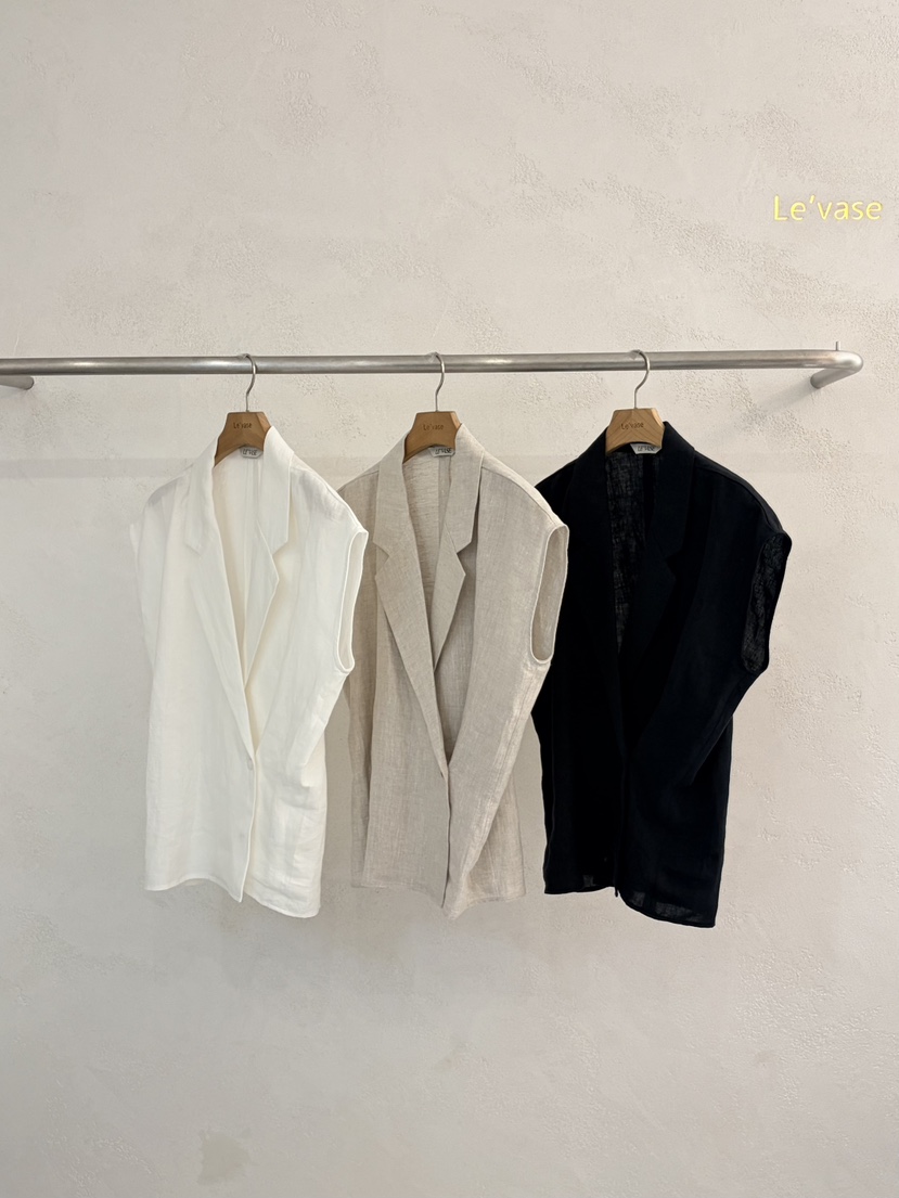 LE VASE韓國直郵女裝新品休閑熱賣推薦26夏季時尚26春夏馬甲LE VASE馬甲
