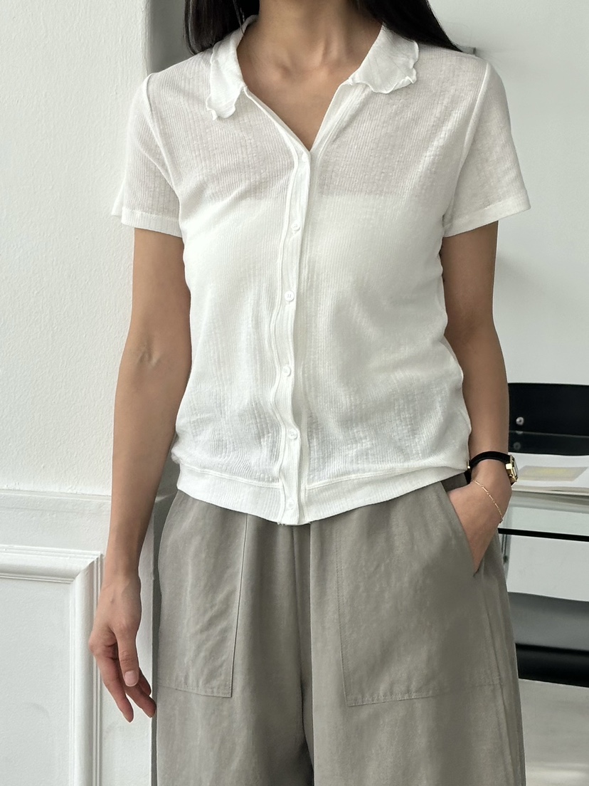 LE VASE韓國直郵女士新品職業26夏季休閑時尚推薦人氣T恤LE VASET恤