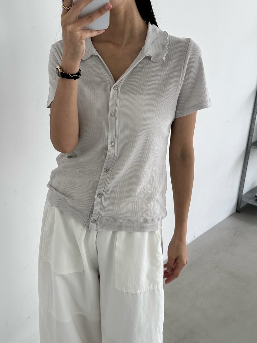 LE VASE韓國直郵女士新品職業26夏季休閑時尚推薦人氣T恤LE VASET恤圖色1