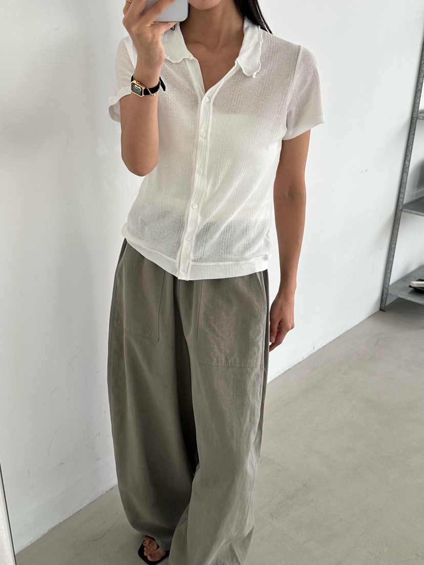 LE VASE韓國直郵女士新品職業26夏季休閑時尚推薦人氣T恤LE VASET恤圖色2