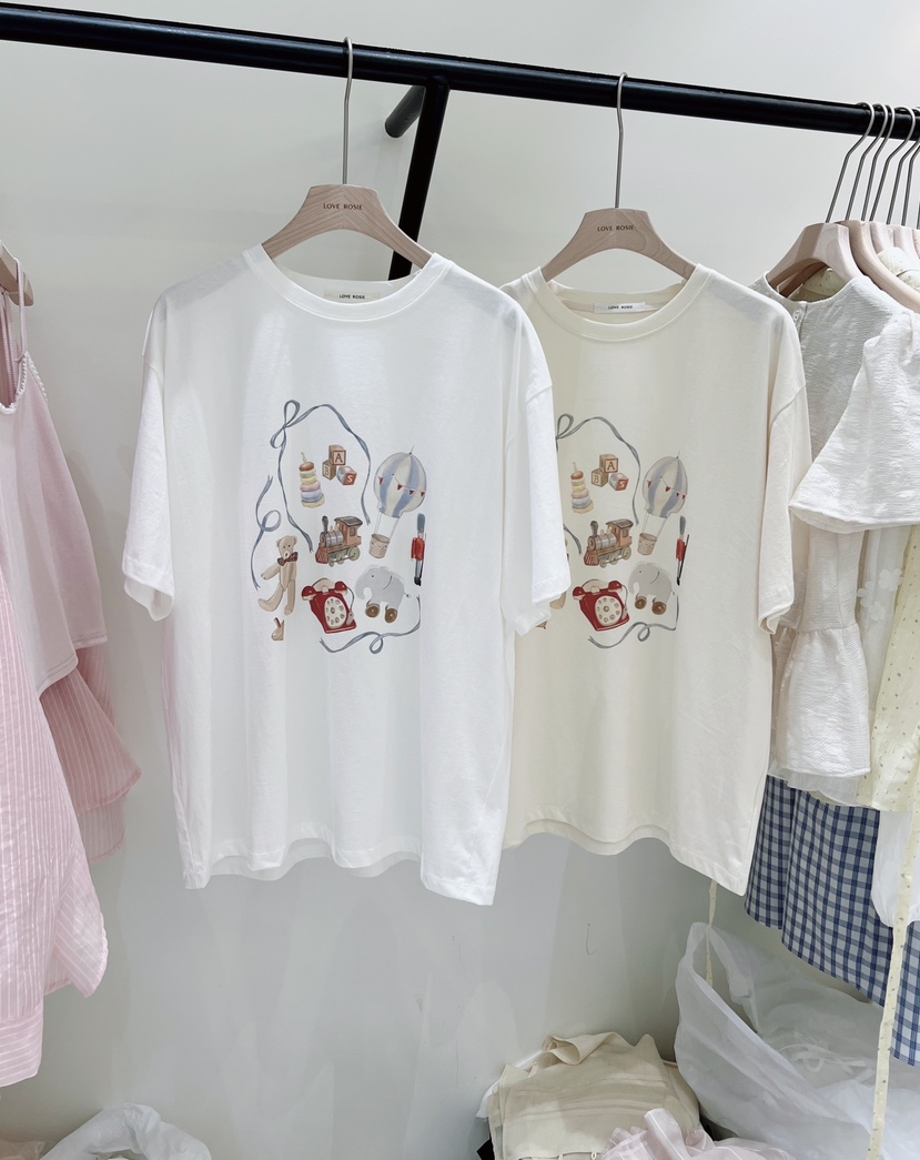 LOVE ROSIE韓國直郵女裝新品人氣熱賣職業休閑26春夏T恤LOVE ROSIET恤