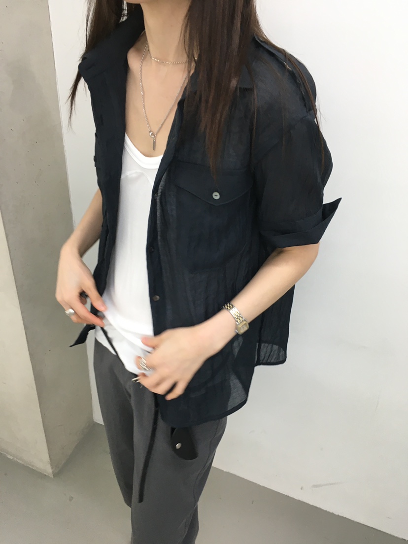 MINIMUZE韓國直郵女士新款26春夏休閑職業推薦襯衫蕾絲衫MINIMUZE襯衫/蕾絲衫