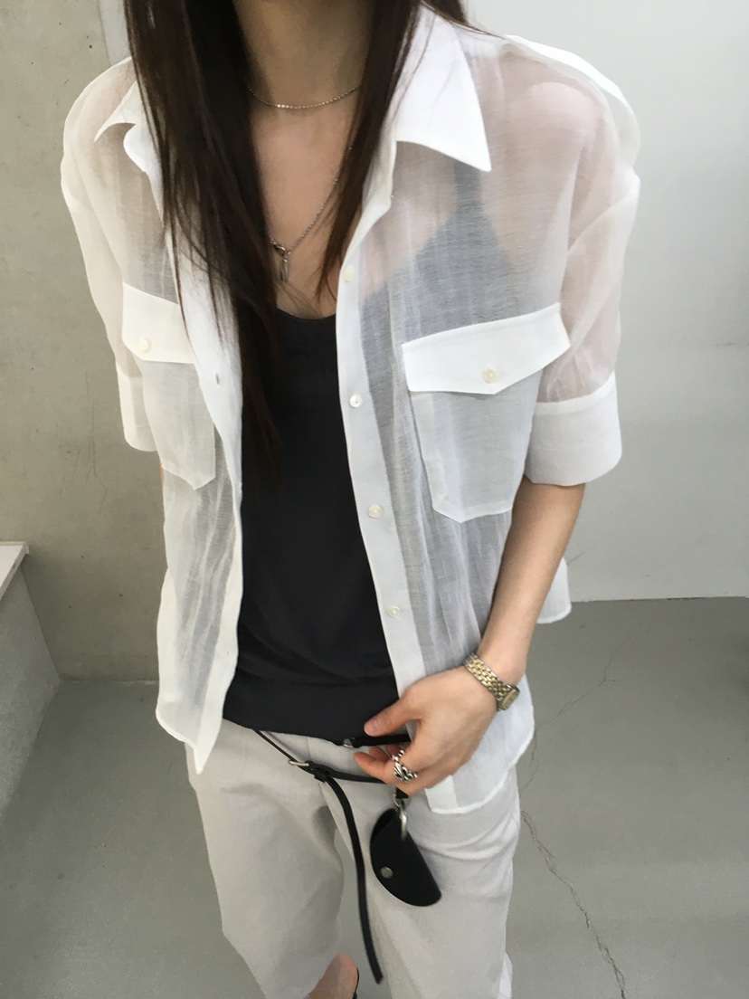 MINIMUZE韓國直郵女士新款26春夏休閑職業推薦襯衫蕾絲衫MINIMUZE襯衫/蕾絲衫