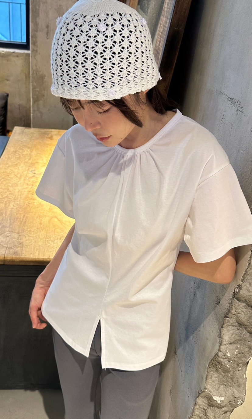 GENTLE B/LOVENTINA韓國直郵女士新款休閑推薦職業T恤褶皺GENTLE B/LOVENTINAT恤
