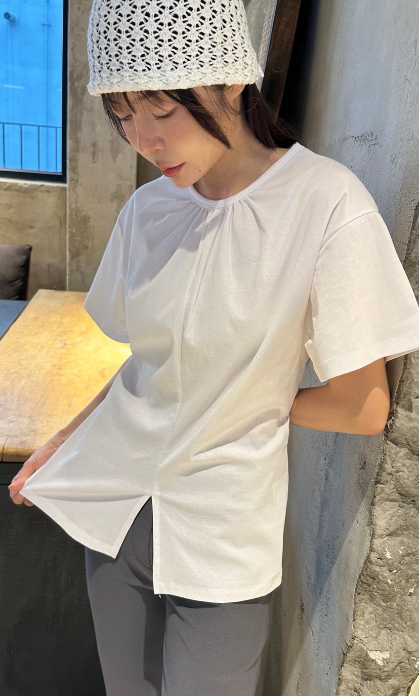 GENTLE B/LOVENTINA韓國直郵女士新款休閑推薦職業T恤褶皺GENTLE B/LOVENTINAT恤