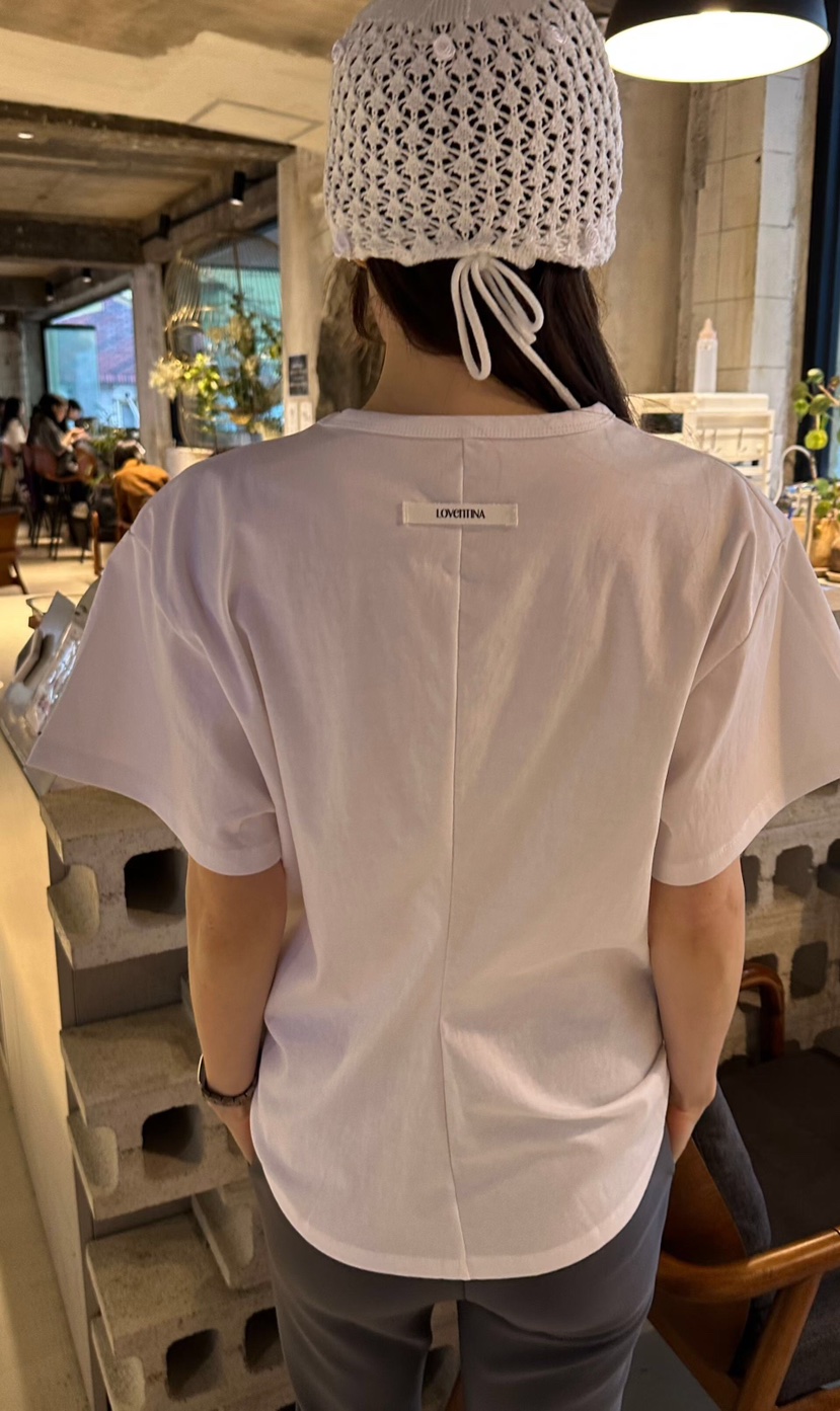 GENTLE B/LOVENTINA韓國直郵女士新款休閑推薦職業T恤褶皺GENTLE B/LOVENTINAT恤
