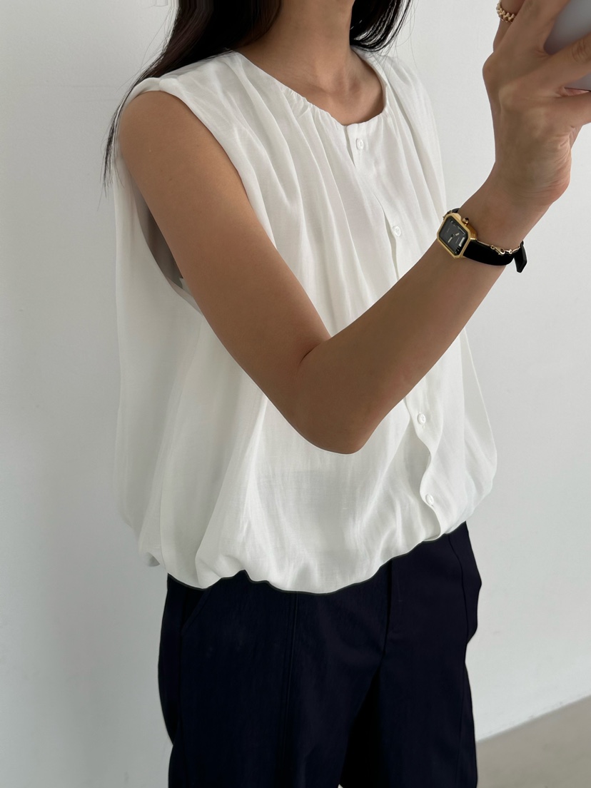 LE VASE韓國東大門代購女士新品26夏季休閑26春夏襯衫蕾絲衫LE VASE襯衫/蕾絲衫