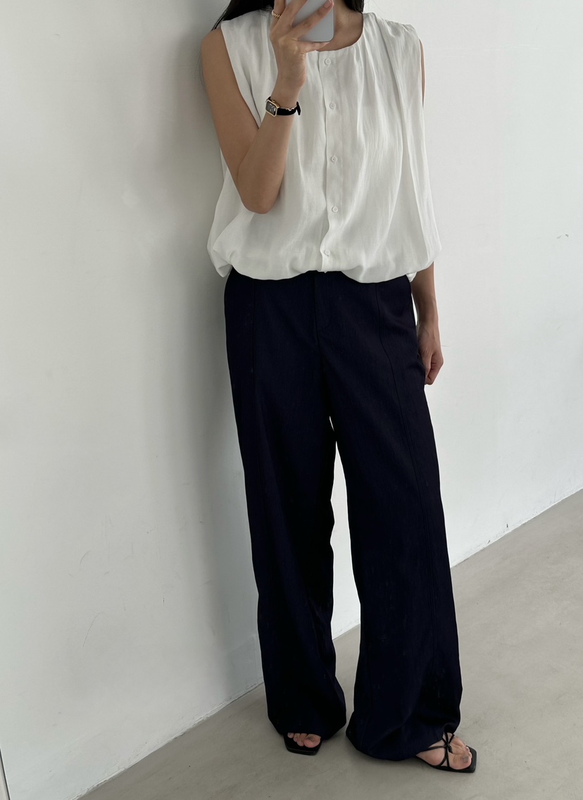 LE VASE韓國東大門代購女士新品26夏季休閑26春夏襯衫蕾絲衫LE VASE襯衫/蕾絲衫