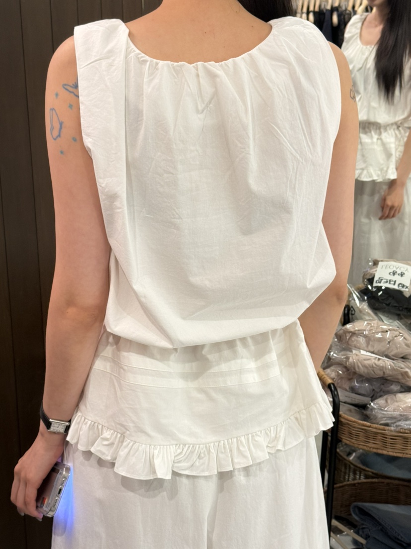 LEGACY韓國直郵實拍女裝新品人氣熱賣26春夏吊帶背心荷葉邊LEGACY吊帶/背心