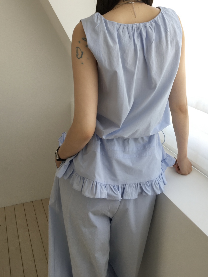 LEGACY韓國直郵實拍女裝新品人氣熱賣26春夏吊帶背心荷葉邊LEGACY吊帶/背心