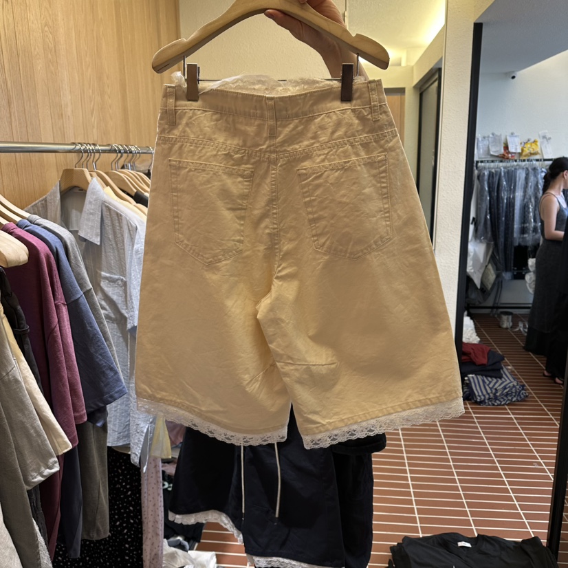 CHOI-L韓國東大門代購女士新品26夏季時尚職業26春夏短褲蕾絲CHOI短褲